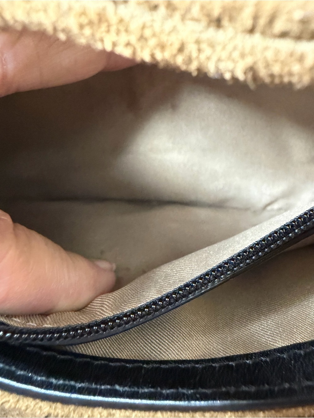 Brown Suede Rebecca Minkoff Edie Fringe Bag featuring Chevron Quilting & Fringe - Picture 9 of 10